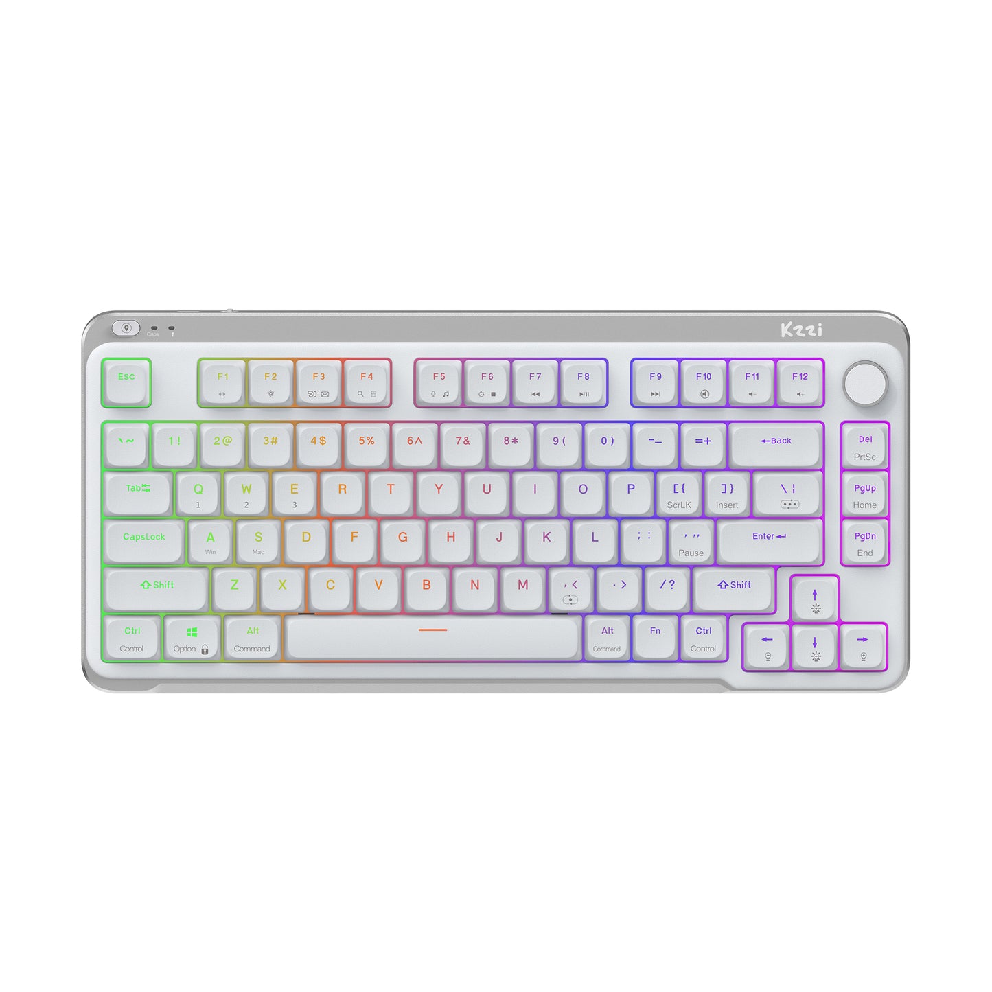 kzzi i75v2 grey usb keyboard