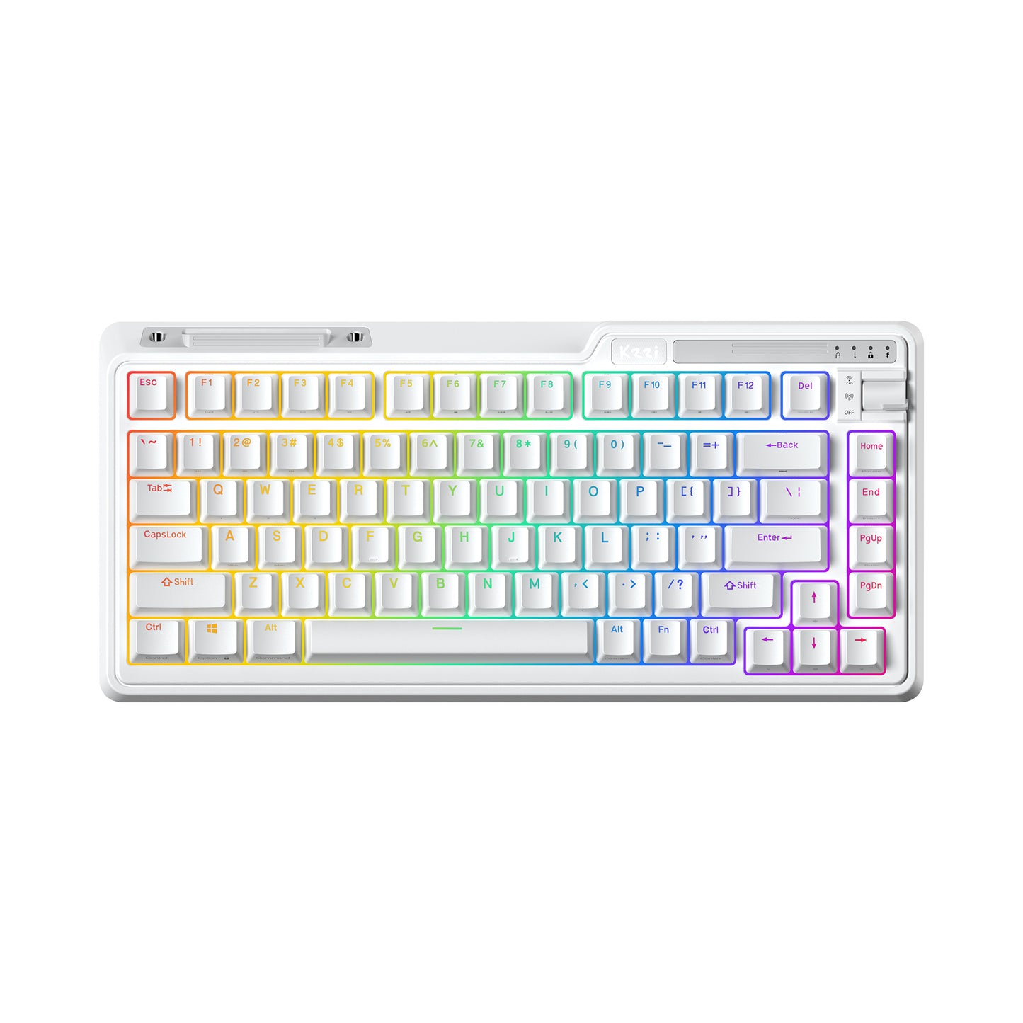 kzzi k75v2 white 75 percent keyboard