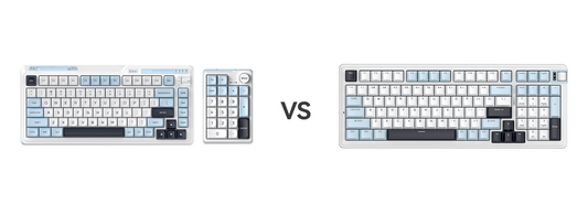 Kzzi k75v2 K20 keyboard set VS. K98v2 full size keyboard