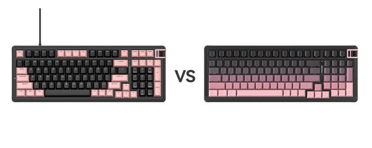 wired Ares98 keyboard VS. K98pro wireless gaming keyboard