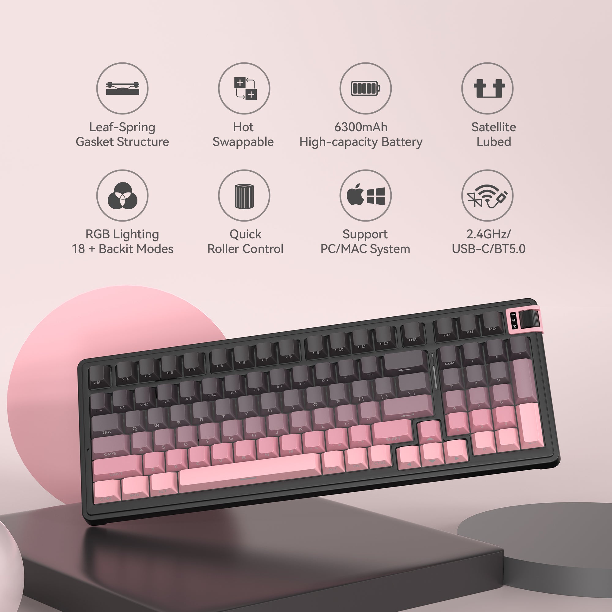 Kzzi K98Pro Low Latency Gaming Keyboard