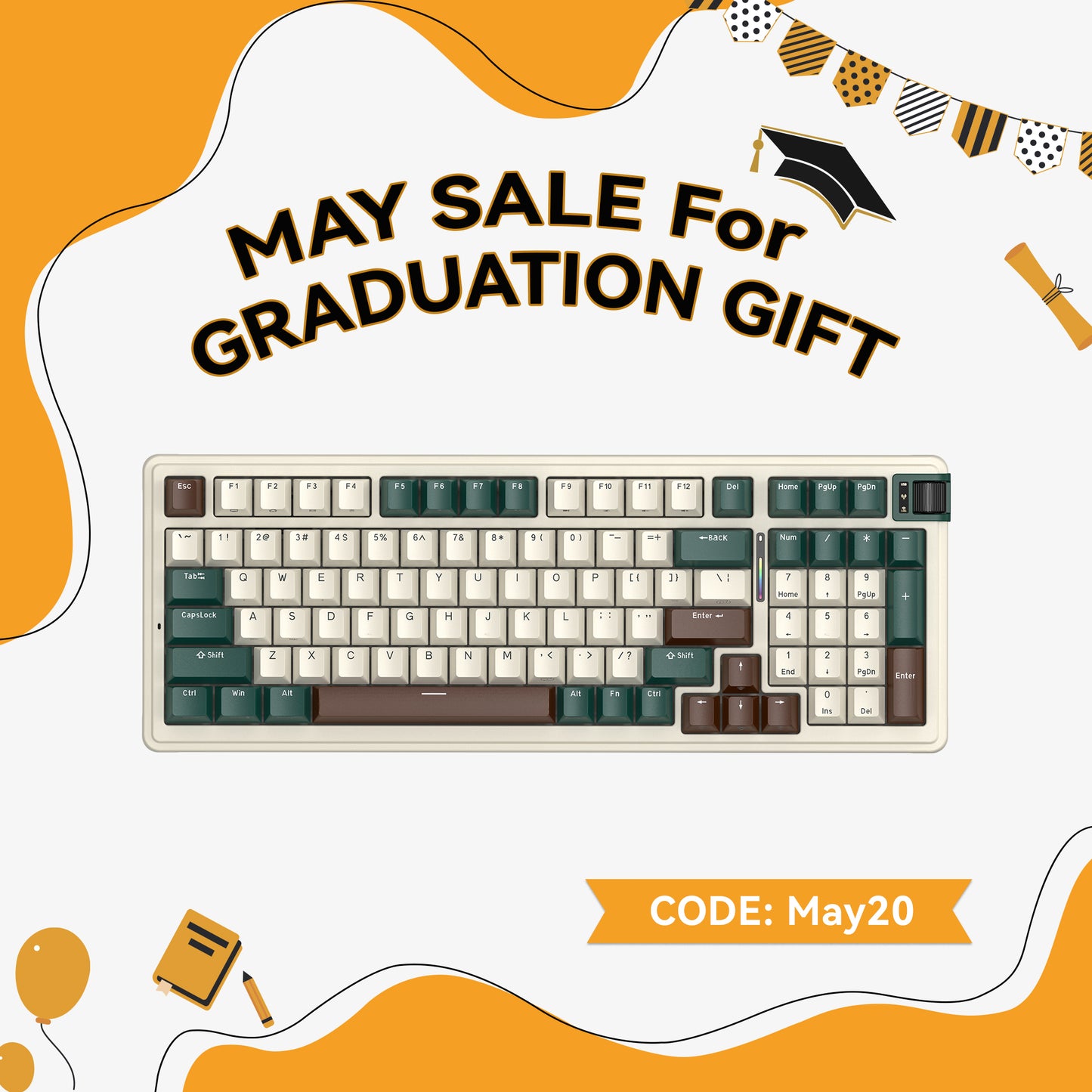 Kzzi-k98v2-mechanical-keyboard-sale