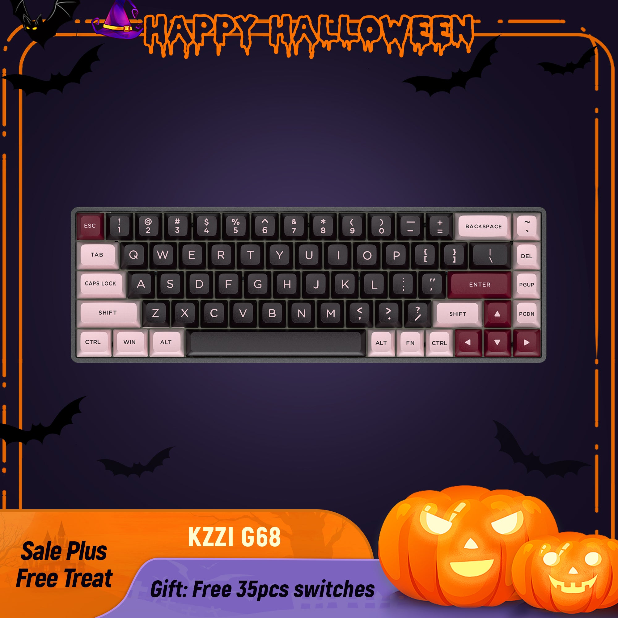 Kzzi G68 gateron magnetic switch keyboard