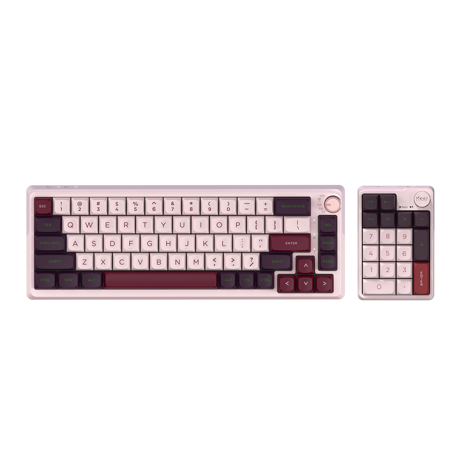Kzzi K68pro K20 pink keyboard 