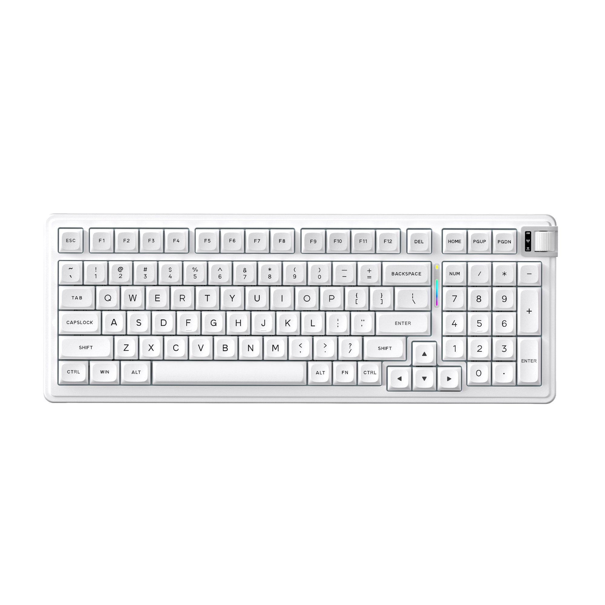 Kzzi K98 white mechanical keyboard