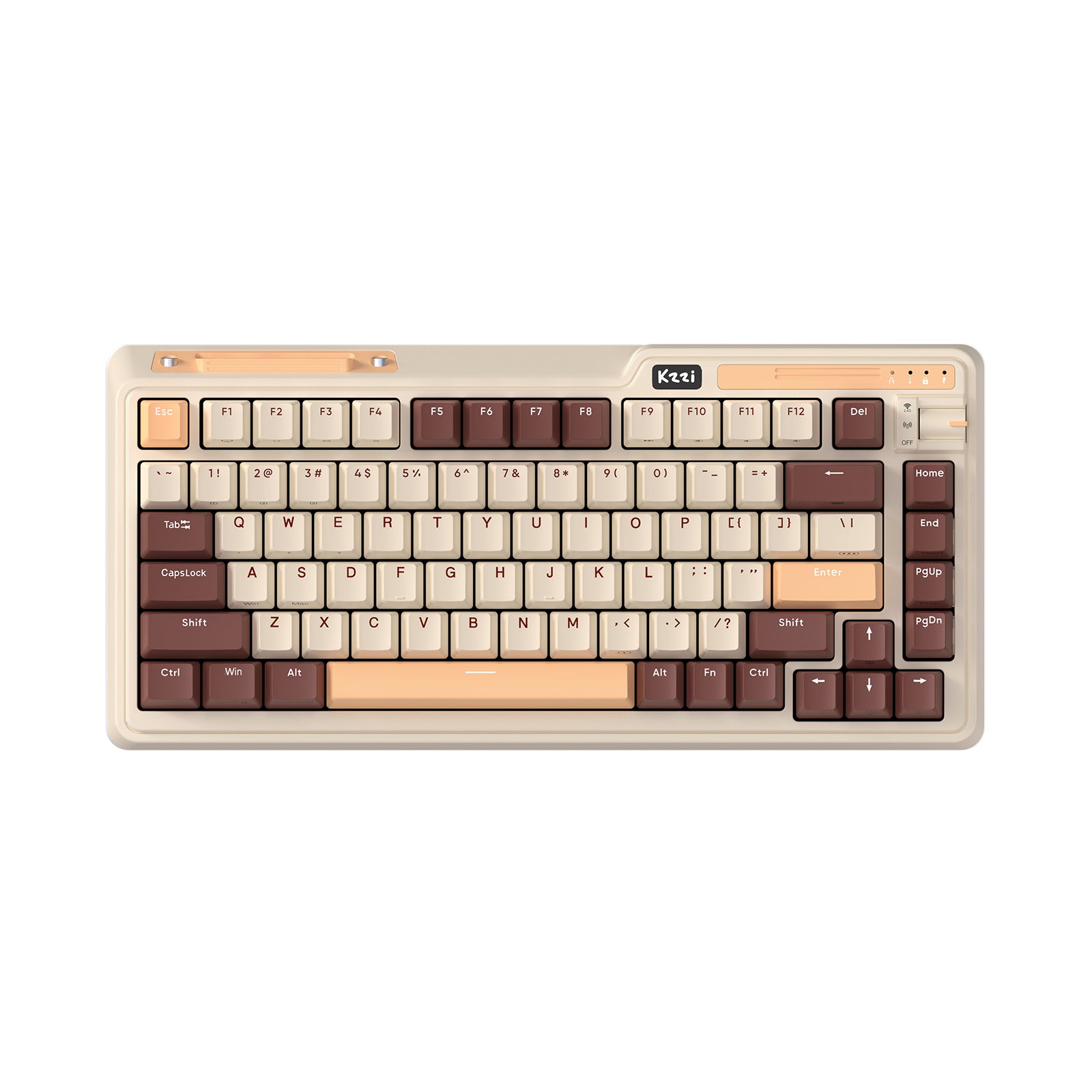 Kzzi Mousse_Brown_K75 mechanical keyboard