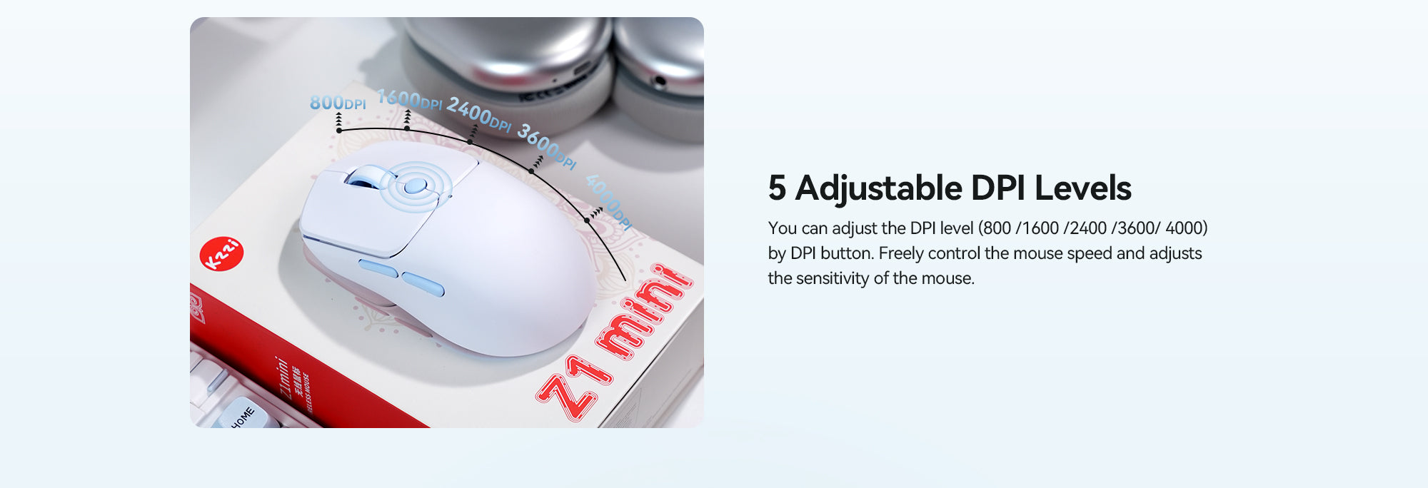 Kzzi Z1mini adjustable DPI keyboard mouse