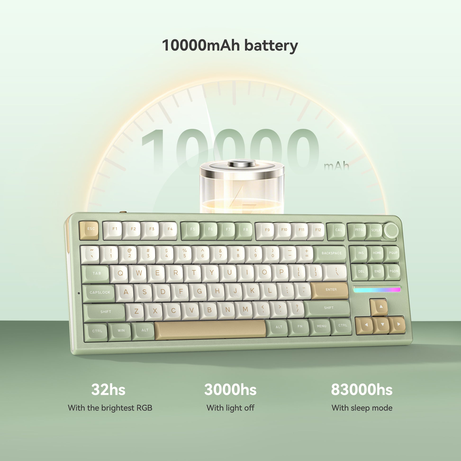 Kzzi Z87 10000mAh wireless keyboard 