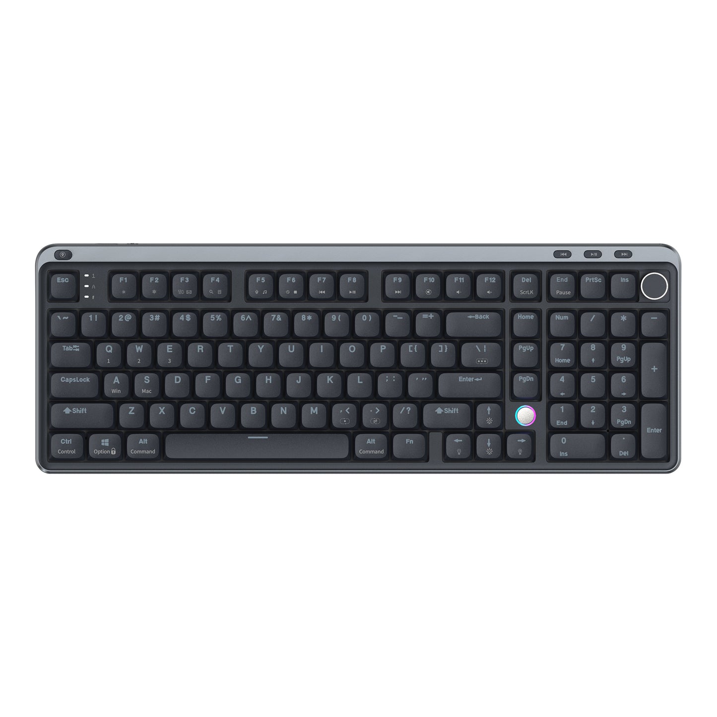 Kzzi i98 black full size low profile keyboard