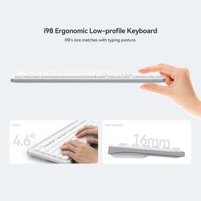 Kzzi i98 ergonomic low profile keyboard