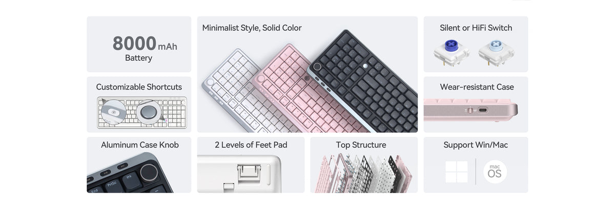 Kzzi i98 low profile keyboard selling point