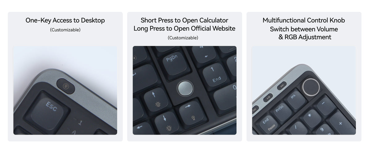 Kzzi i98 low profile keyboard with shortcuts