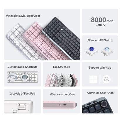 Kzzi i98 low profile mechanical keyboard selling points