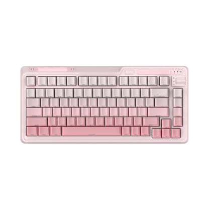 Kzzi k75 peach pink mechanical keyboard