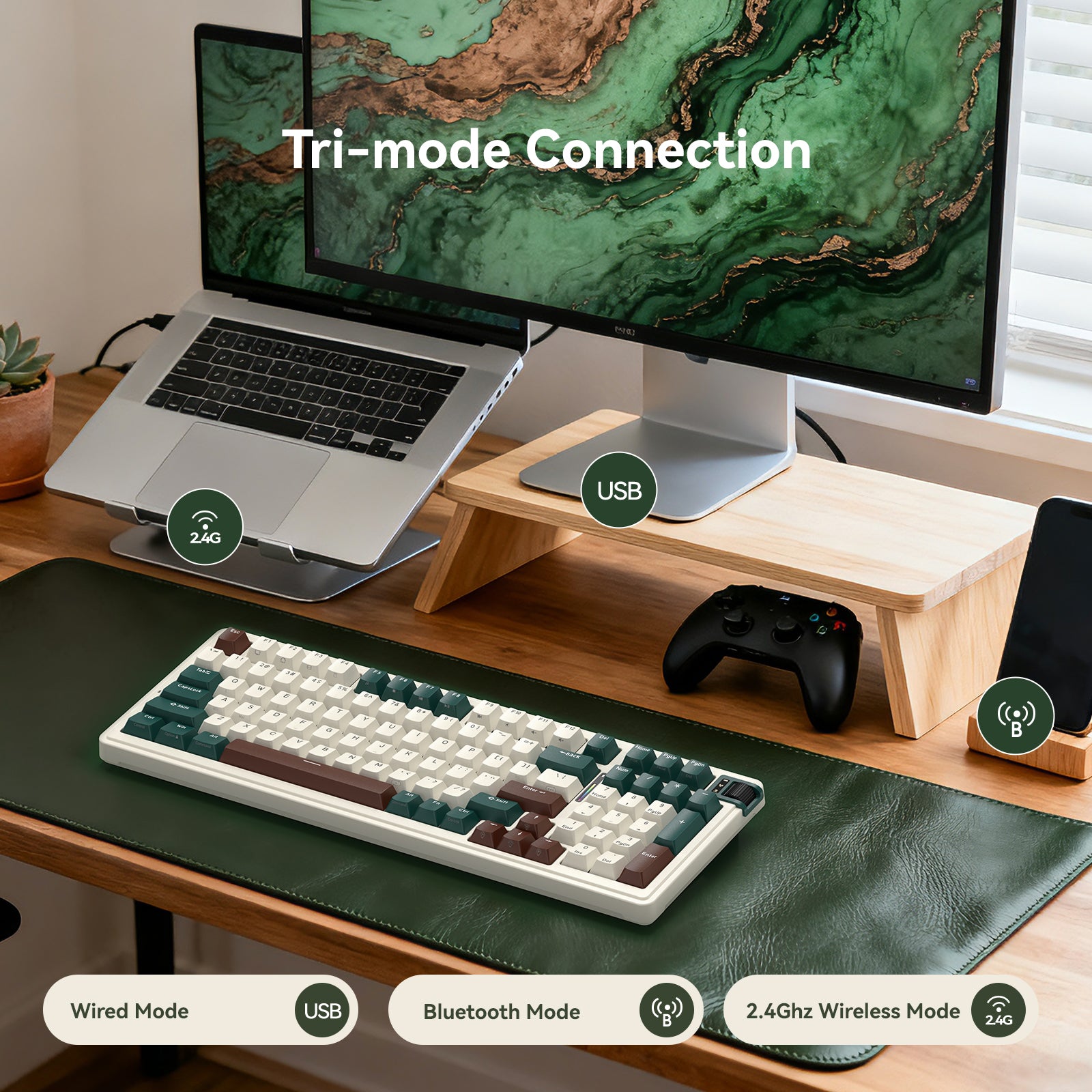 Kzzi k98v2 tri-mode mechanical keyboard