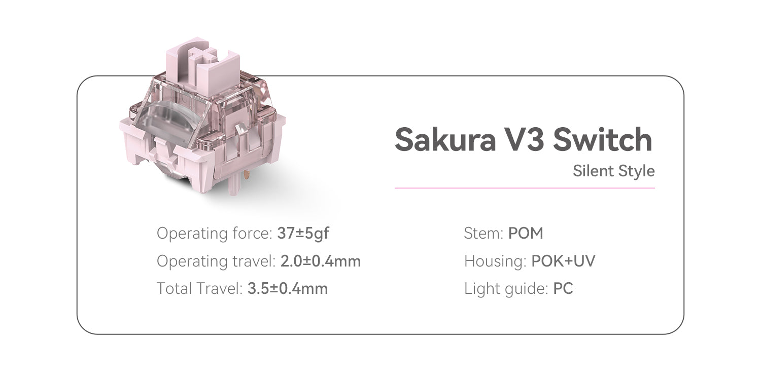 Kzzi sakura V3 switch silent style
