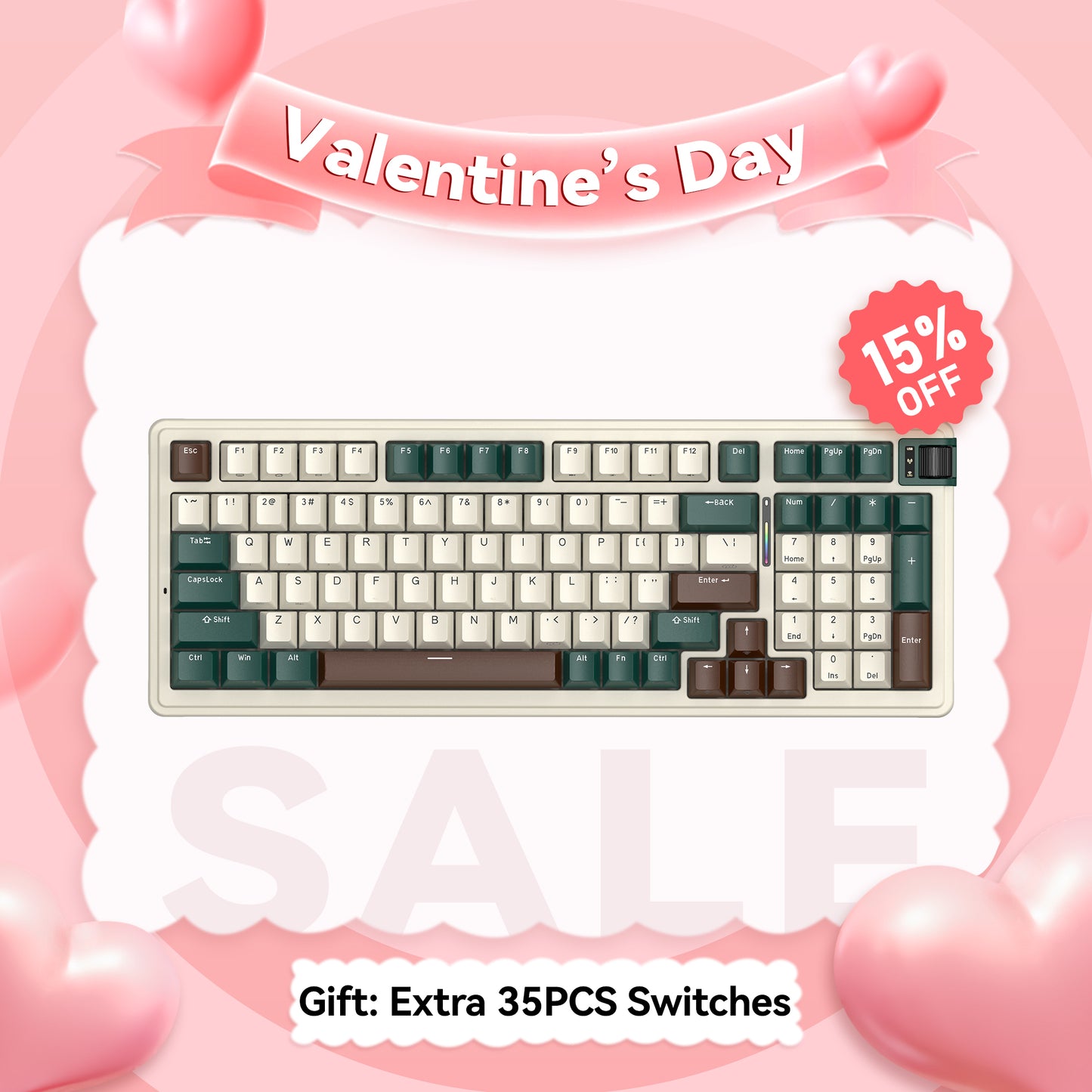 Kzzi K98v2 Retro Gaming Office Mechanical Keyboard