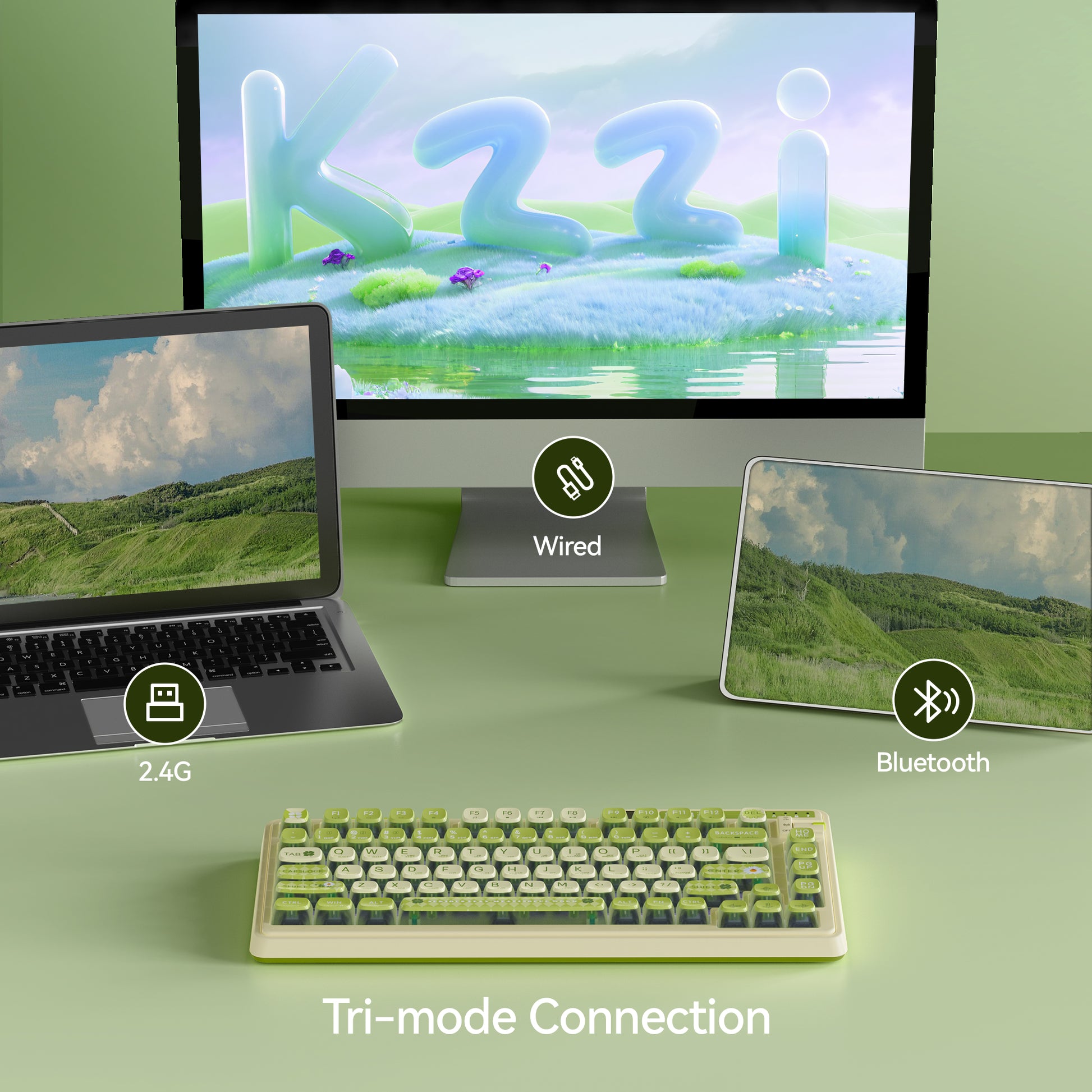 kzzi k75pro wireless mechanical keyboard for mac