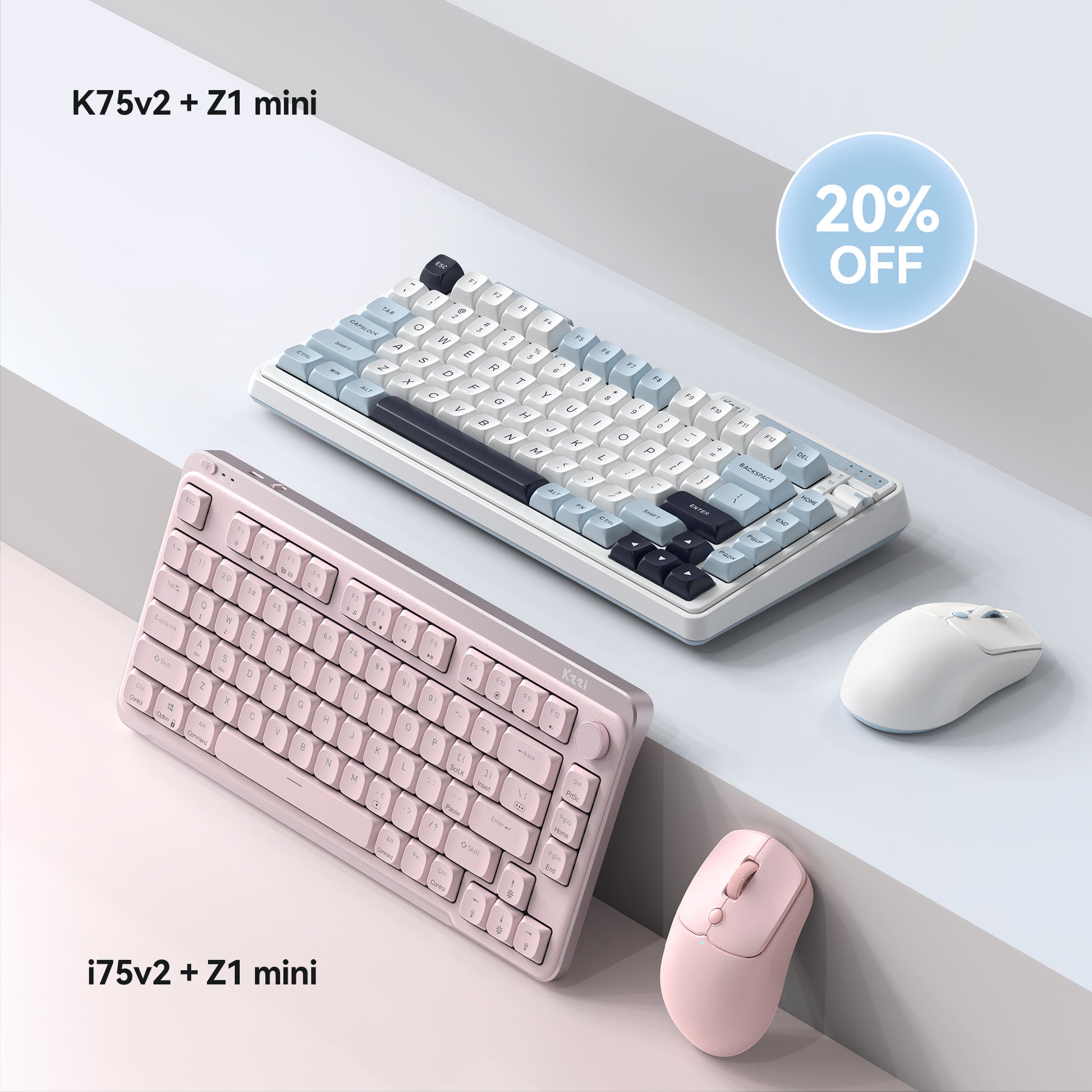 kzzi Z1mini Keyboard mouse set