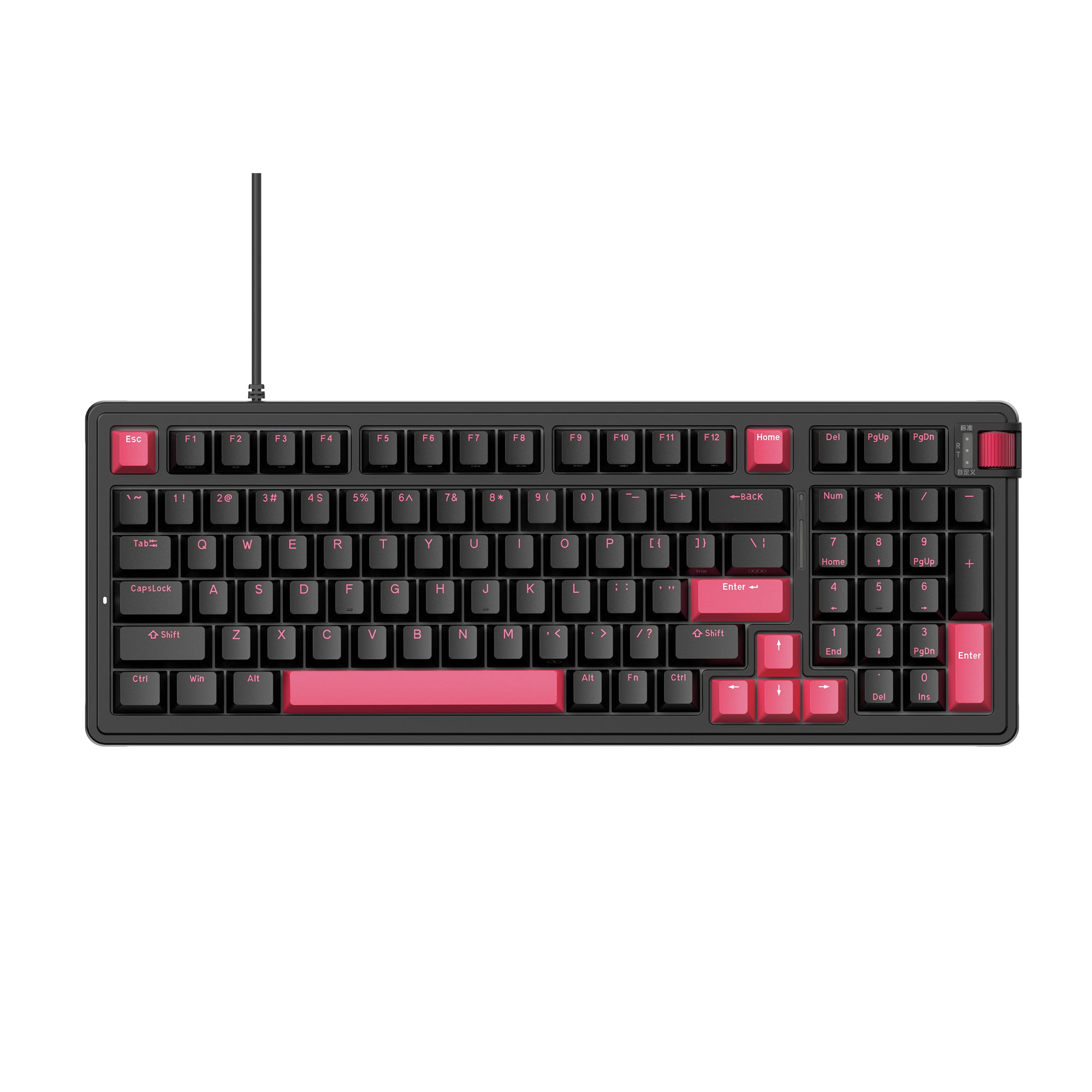 kzzi ares98 black gaming keyboard