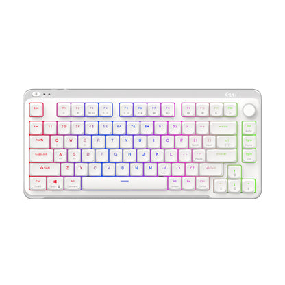 kzzi i75v2 white low profile rgb keyboard