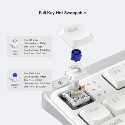 kzzi i98 light force low profile keyboard for office
