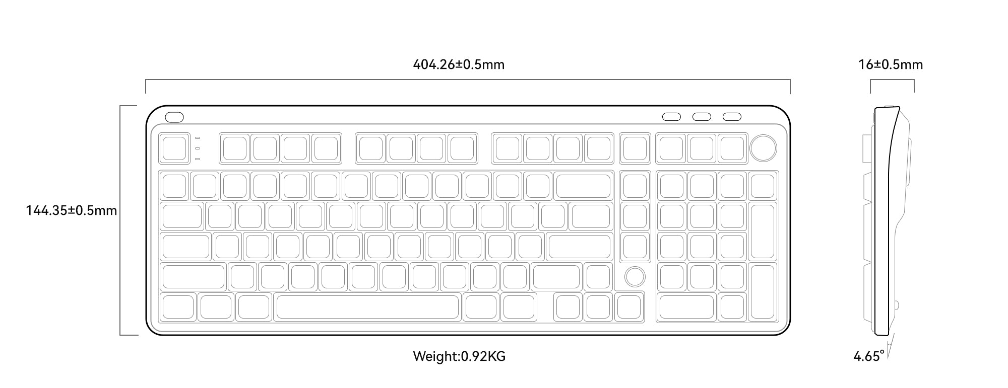 kzzi i98 low profile ergonomic low profile keyboard