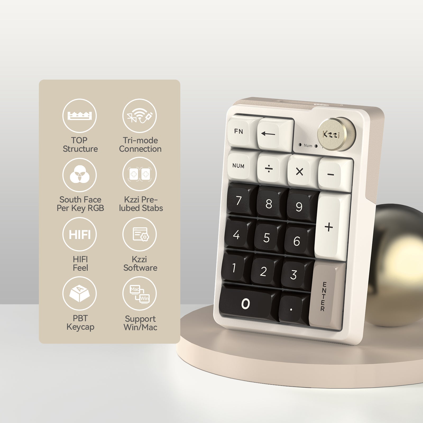 kzzi k20 keyboard with numpad