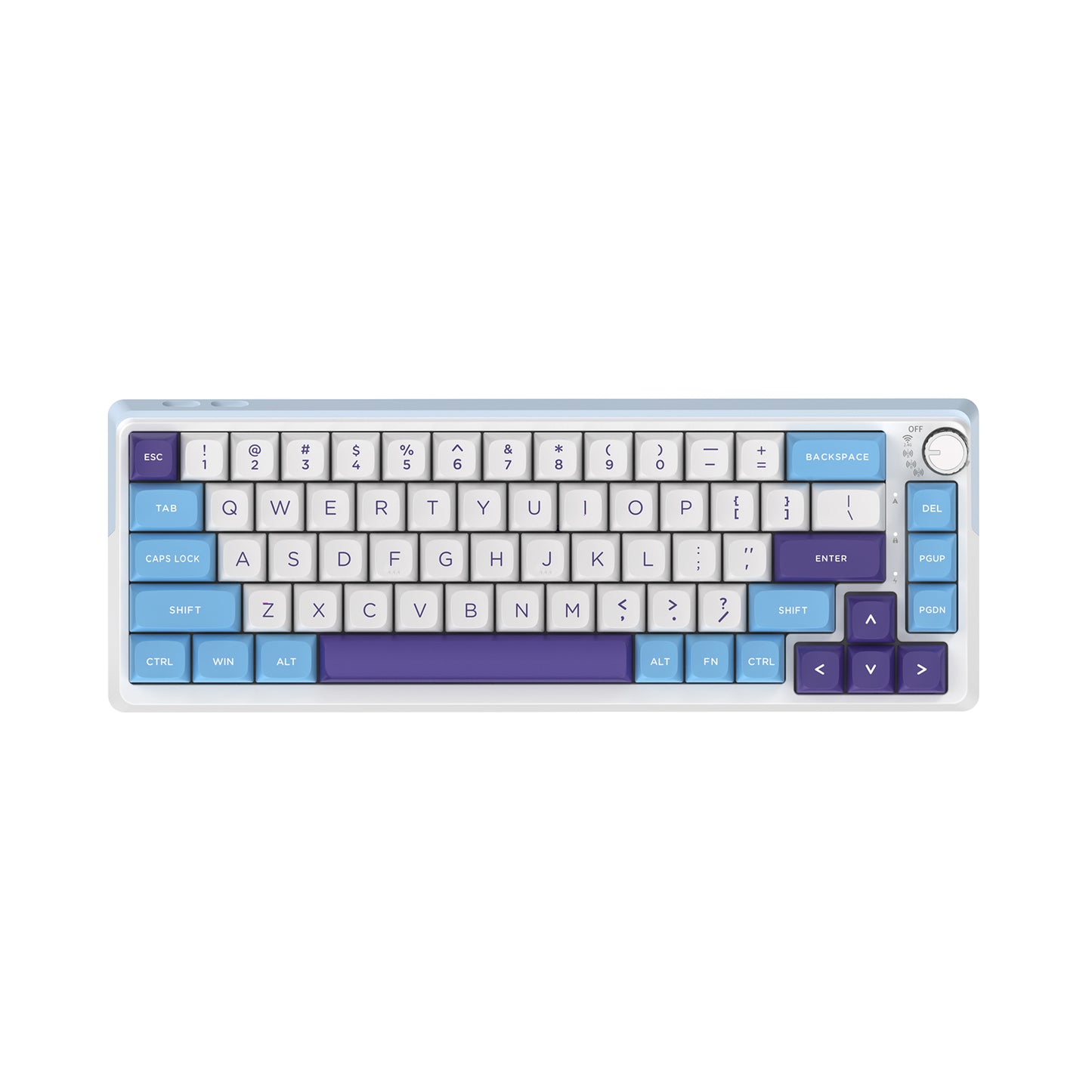 kzzi k68pro blue mechanical keyboard