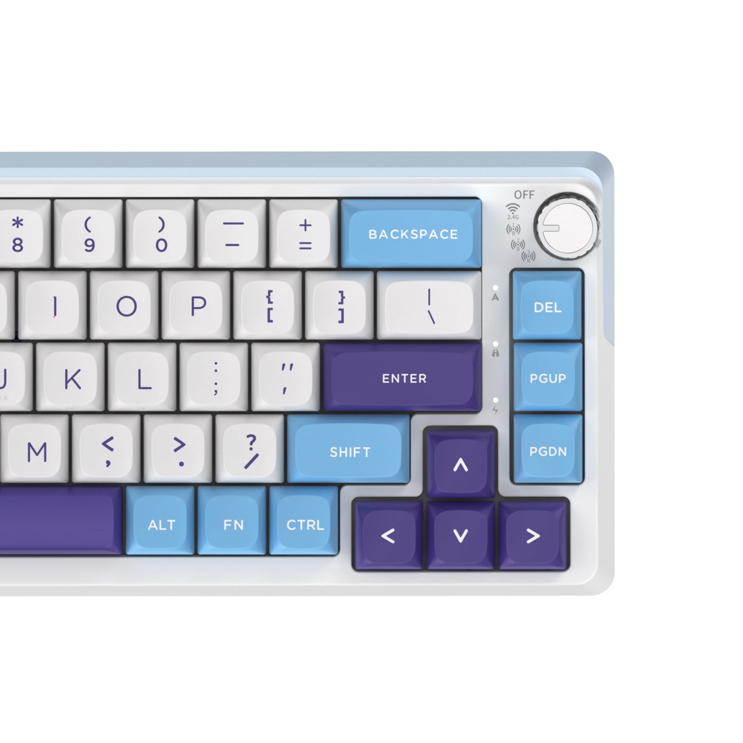 kzzi k68pro wireless mechanical keyboard with knob