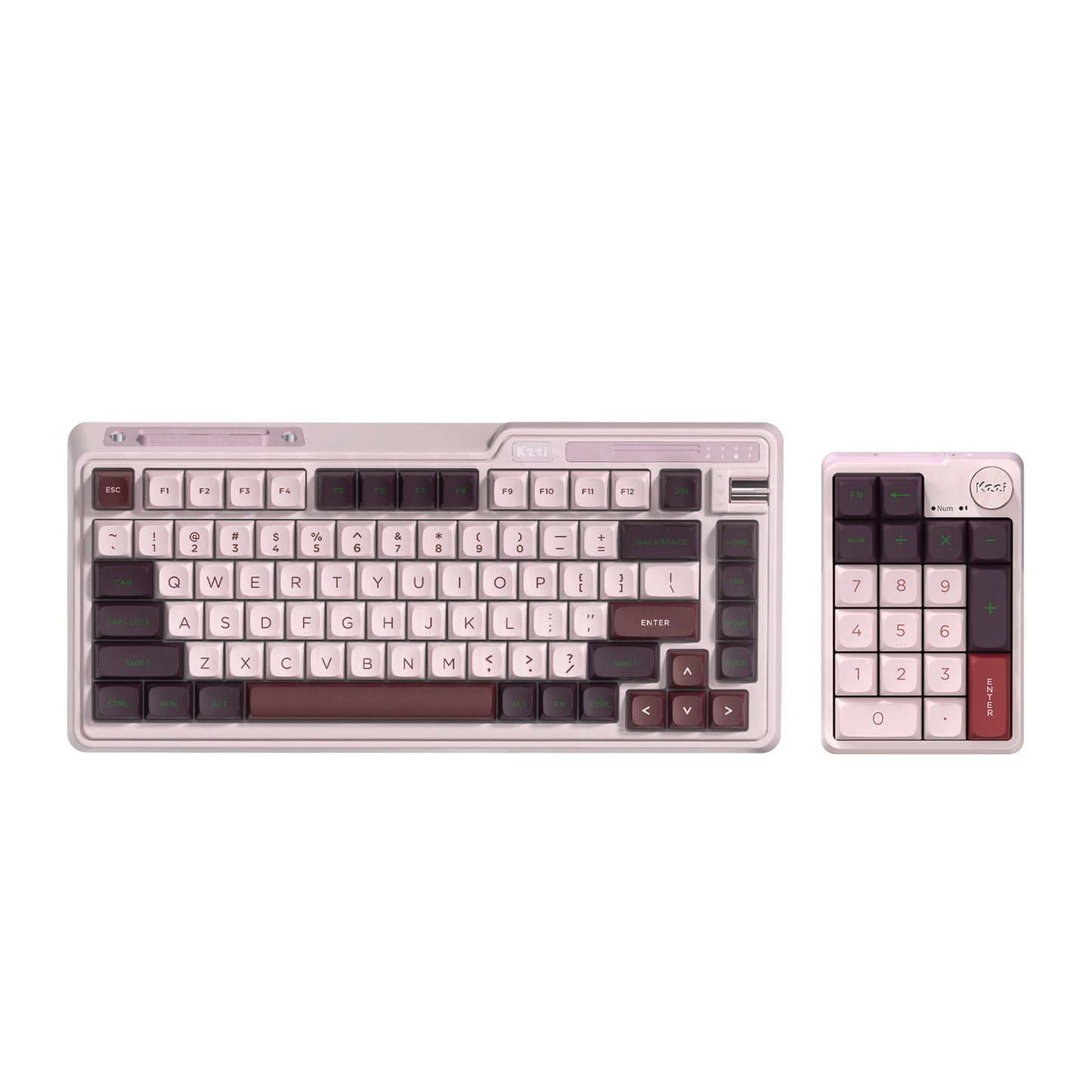 kzzi k75lite K20 purple keyboard set