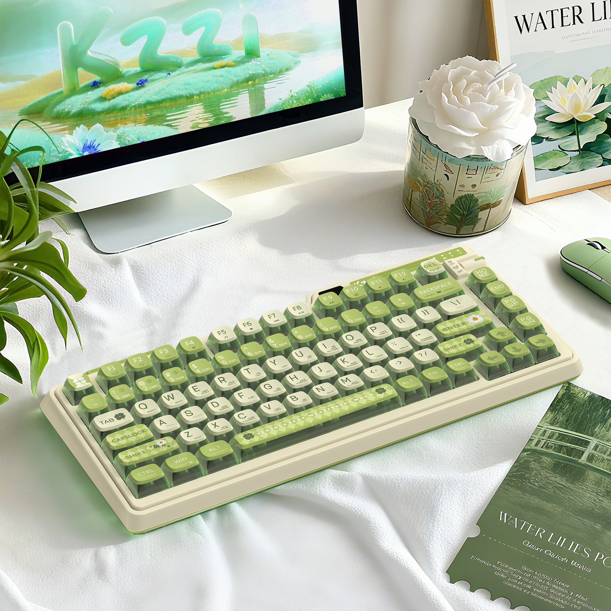 Kzzi k75 Dazzling Pudding Keycap Mechanical Keyboard – Kzzi store