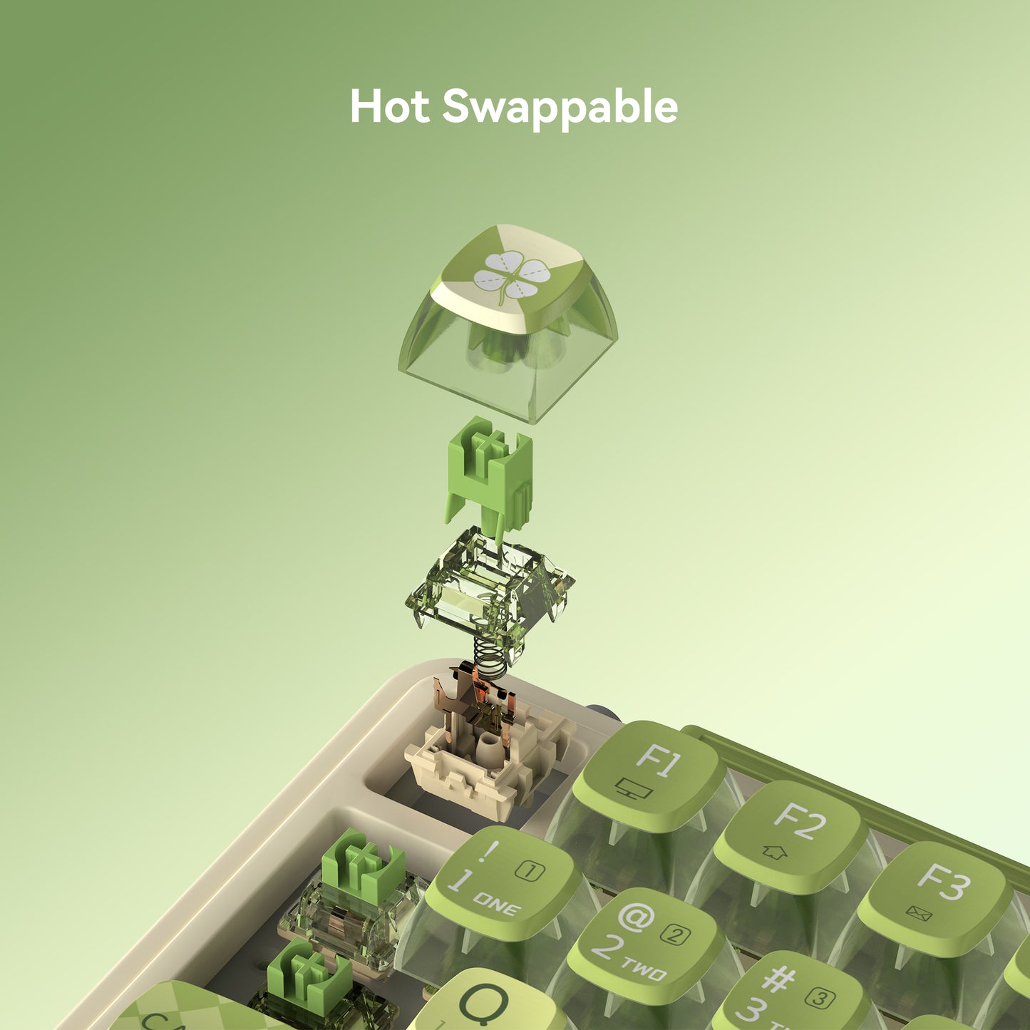 Kzzi k75pro hot swappable mechanical keyboard