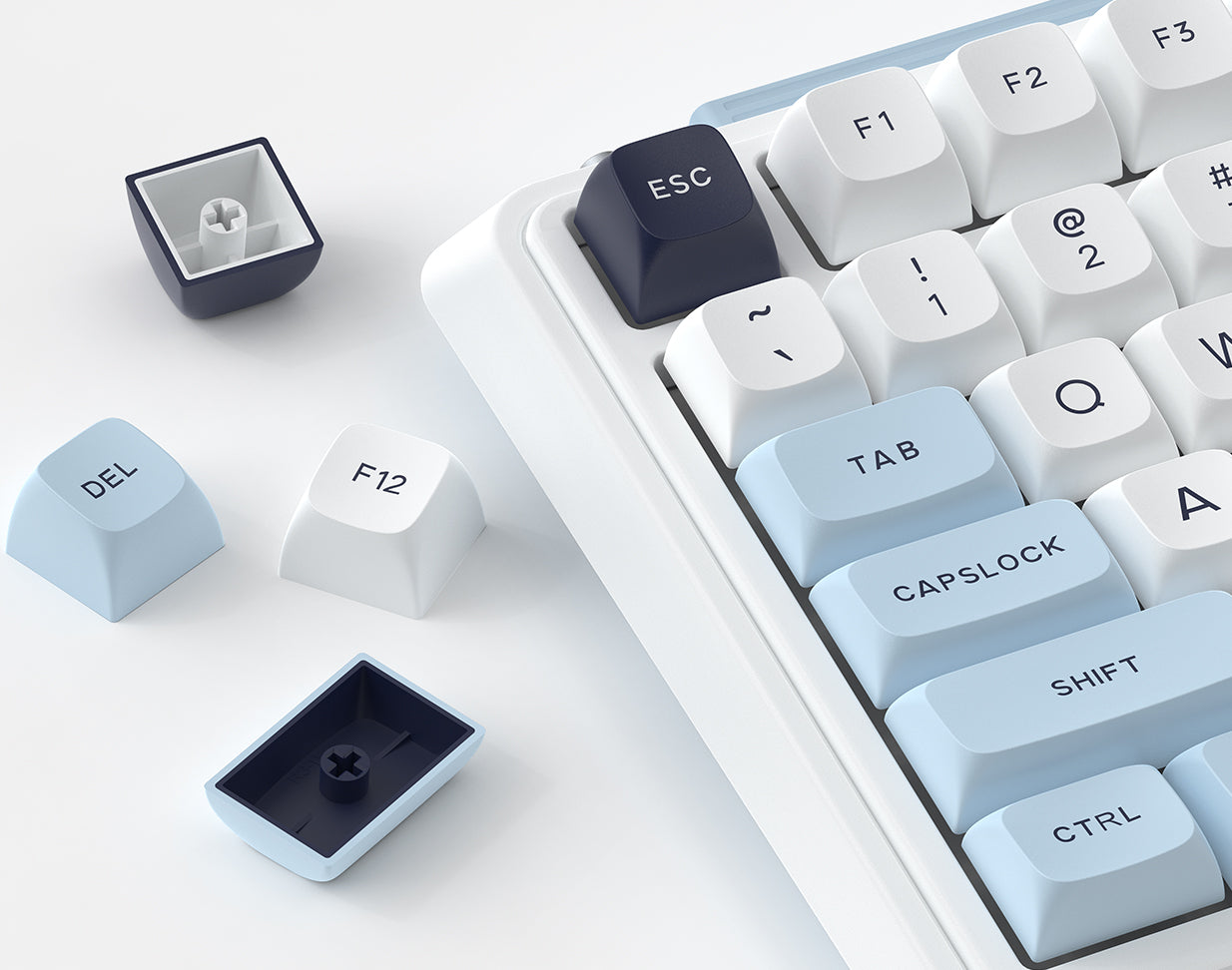 kzzi k75v2 blue gaming keyboard 75