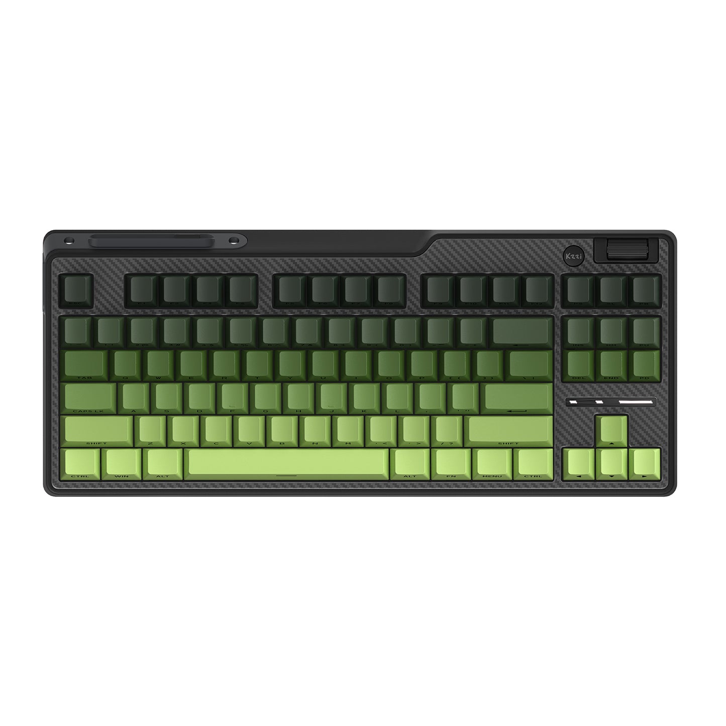 kzzi k87 gradient green mechanical keyboard