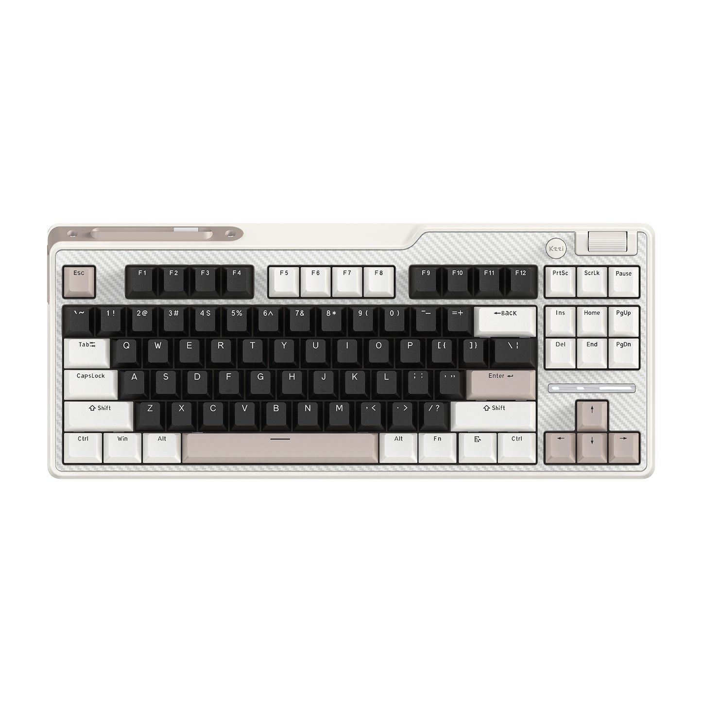 kzzi k87 grey mechanical gaming keyboard 