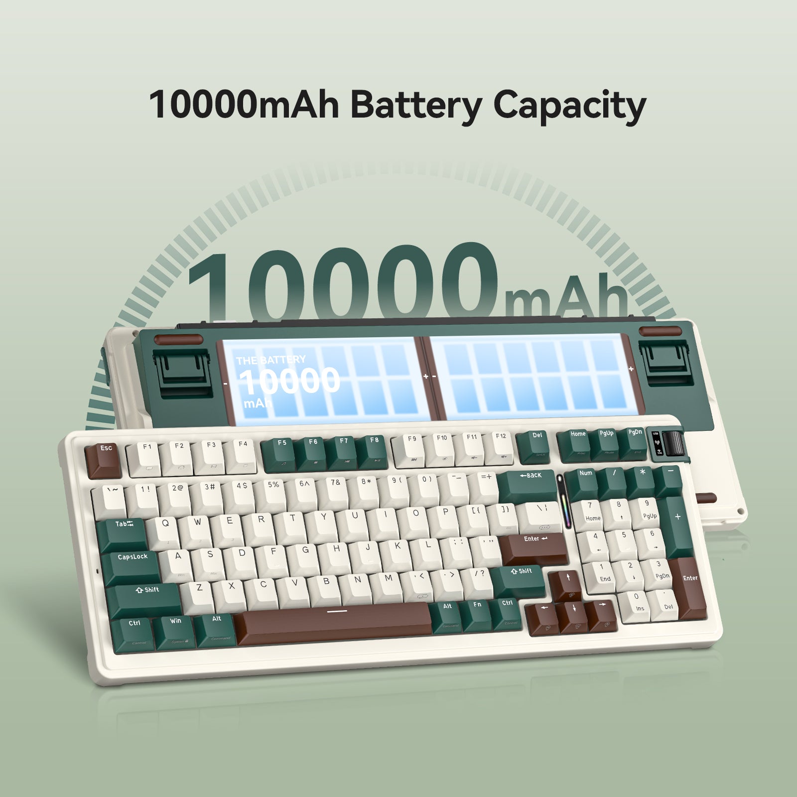 kzzi k98v2 10,000mAh battery wireless keyboard