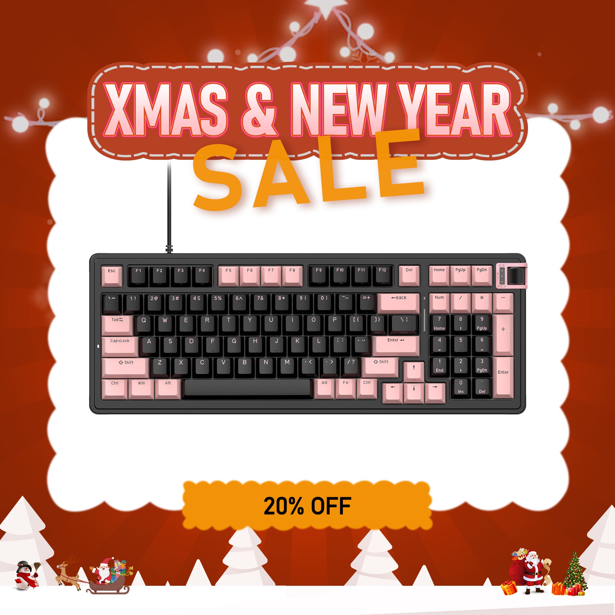 kzzi wired magnetic switch keyboard