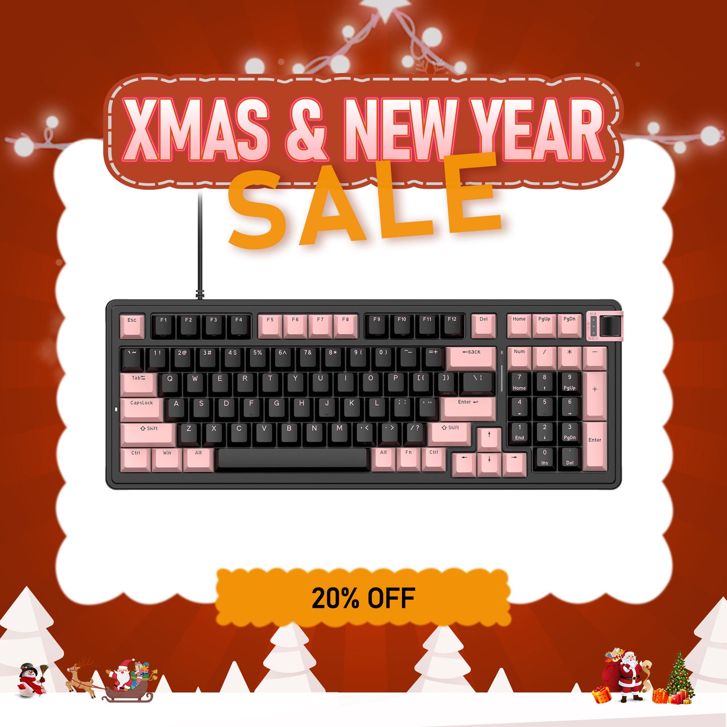 kzzi wired magnetic switch keyboard